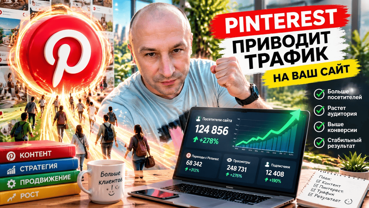 Как получать трафик из Pinterest: простой опыт на примере моего блога.