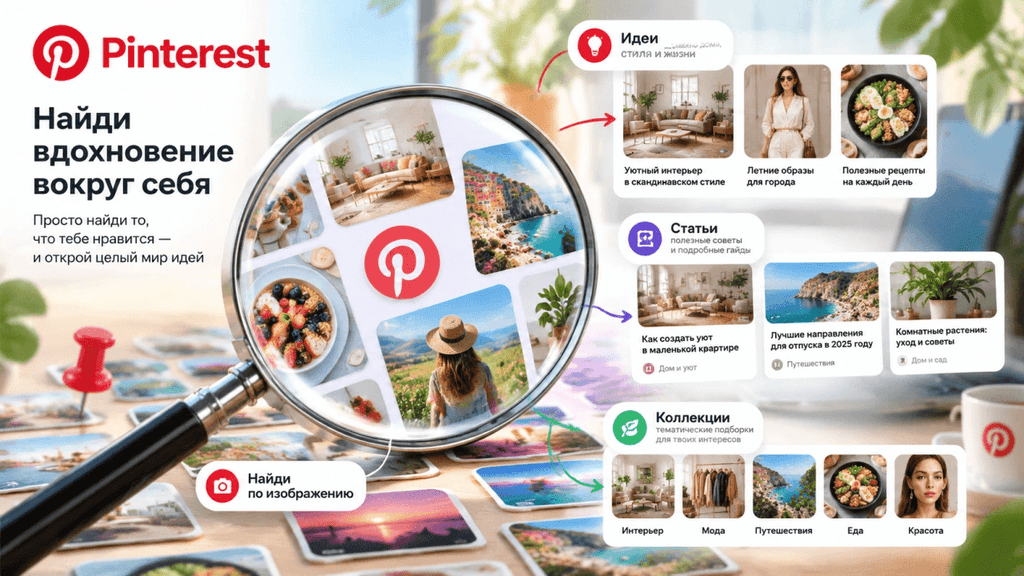 Соц-сеть Pinterest - как поисковая система для идей.