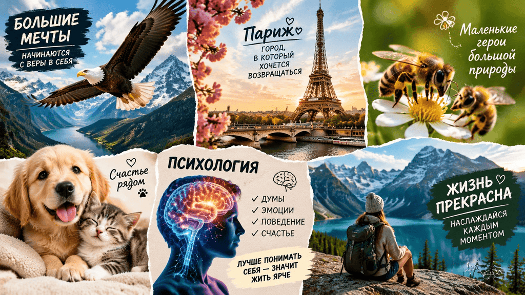 Примеры популярных тематик в Pinterest.